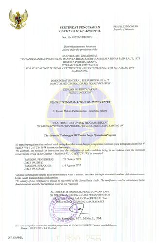 The Advanced Training for Oil Tanker Cargo Operations Program