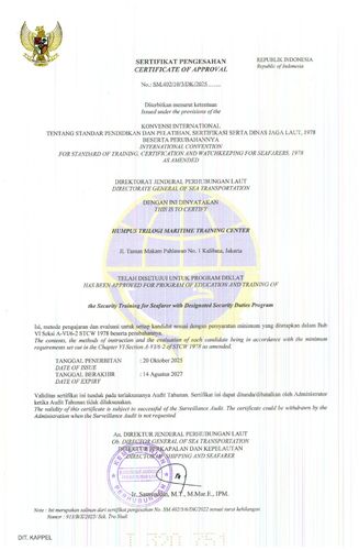 The Security Training for Seafarer with Designated Security Duties Program
